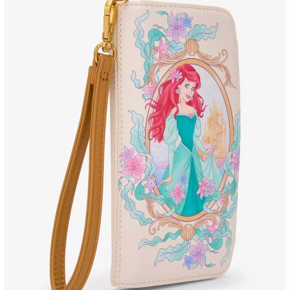 Loungefly Disney The Little Mermaid Ariel Portrait Mini Backpack and Wallet NWT - Picture 7 of 9